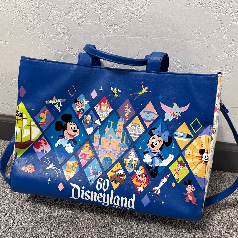 Disney Disneyland Resort 60th Anniversary Blue Bag Purse